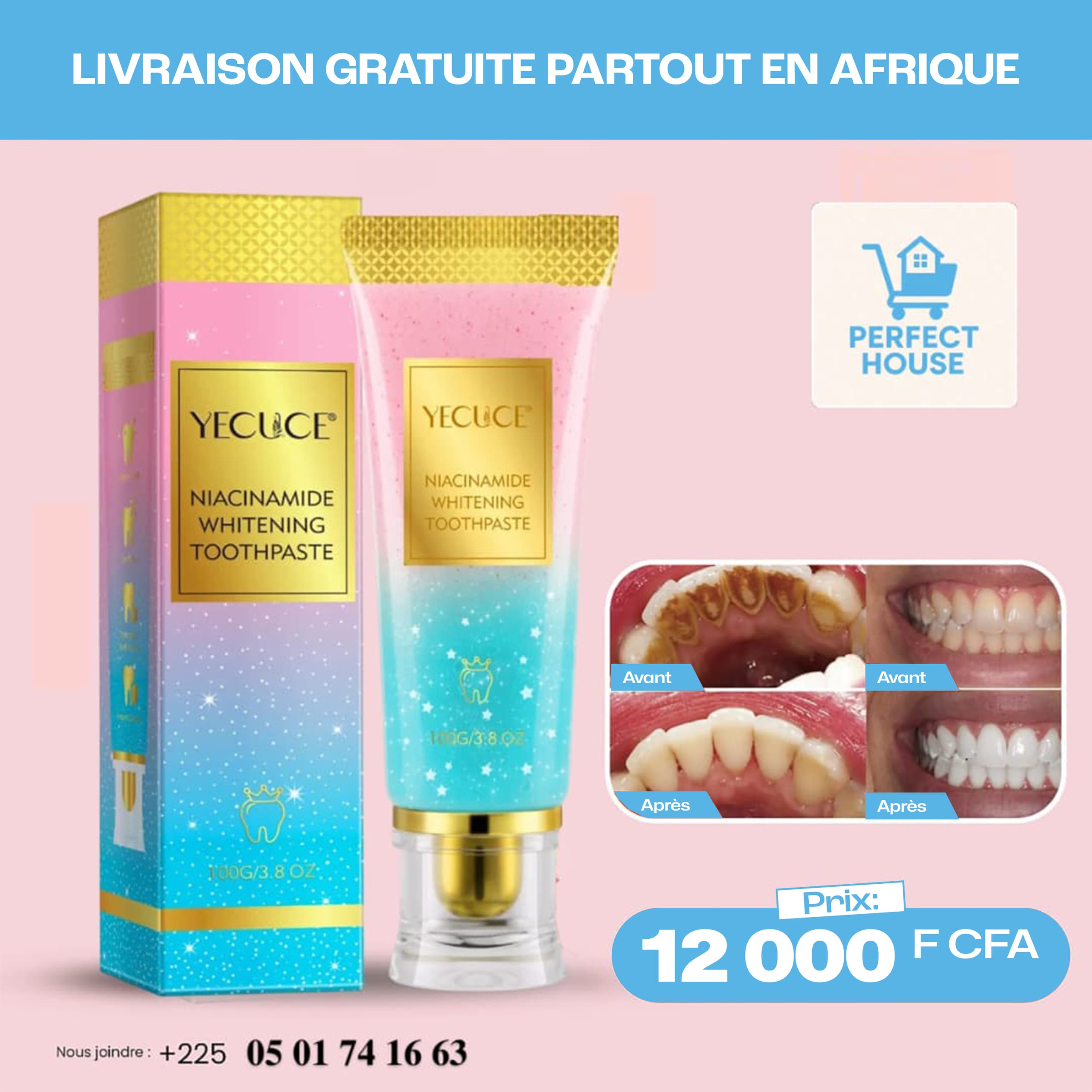 Pâte dentifrice pour blanchir les dents 