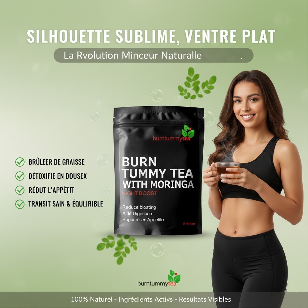 Thé moringa ventre plat 