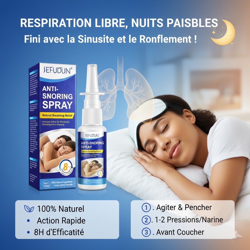 Produit contre la sinusite et le ronflement 